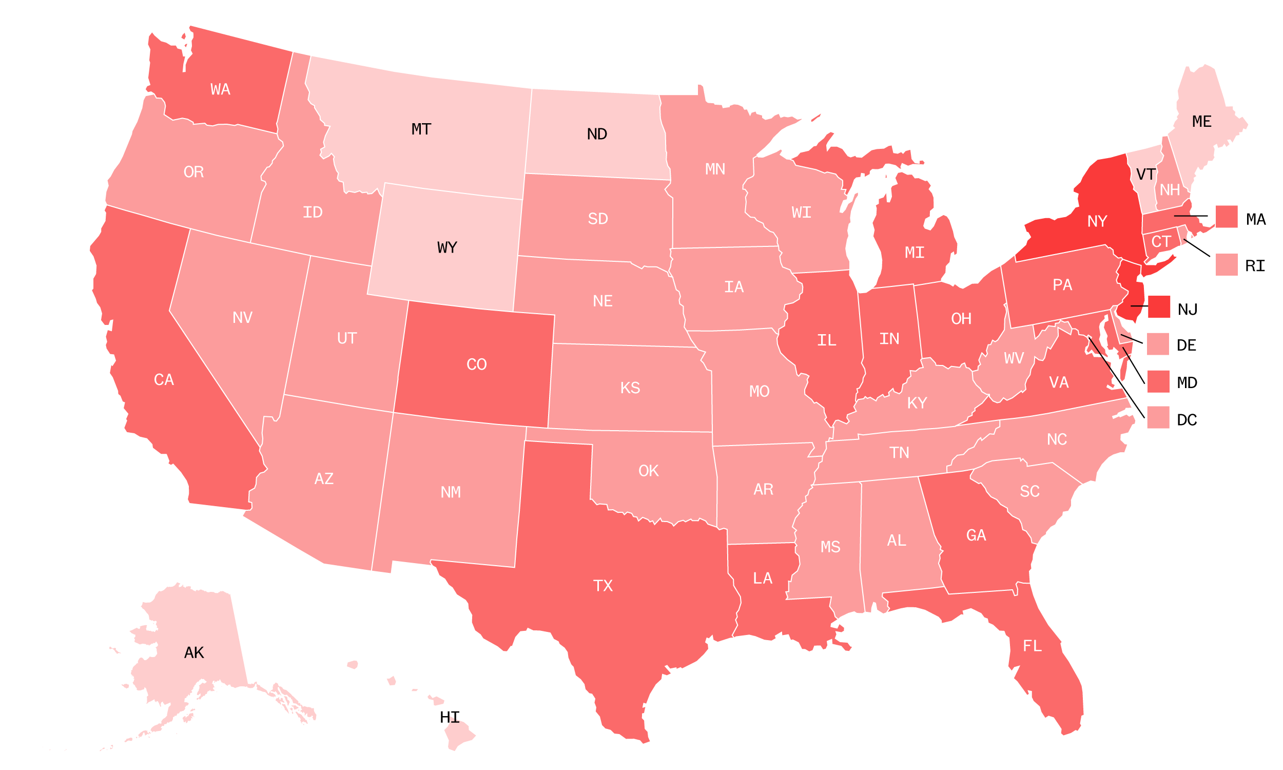 Presidential election results Live map of 2020 electoral votes