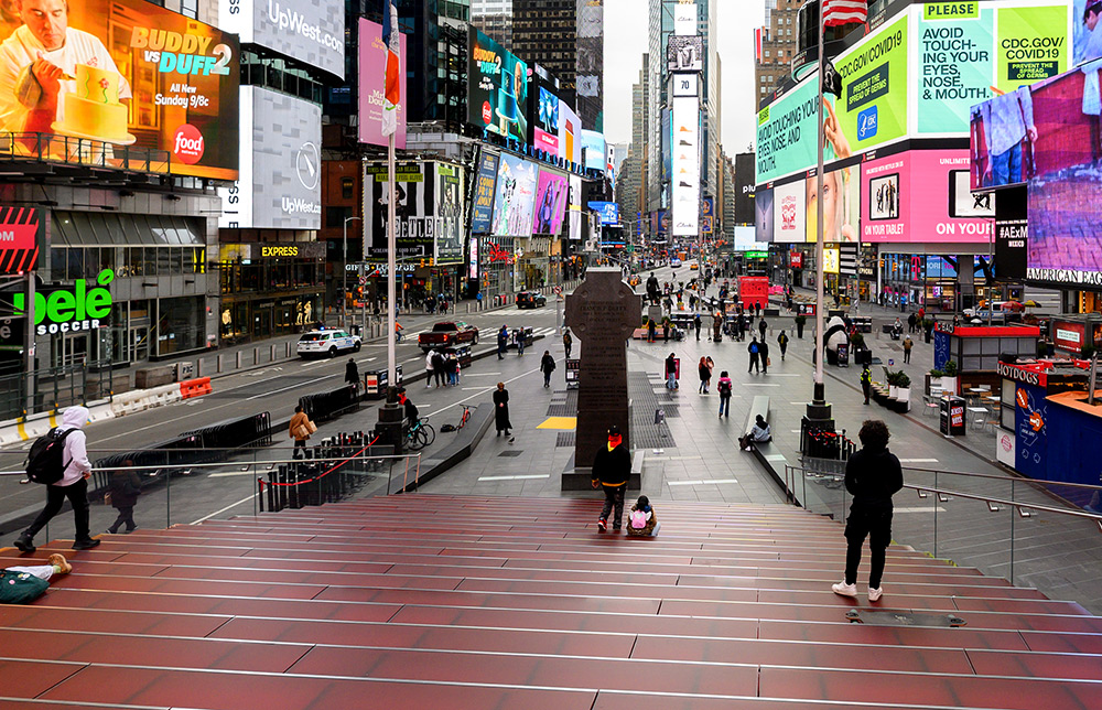 Time Square since COVID-19.